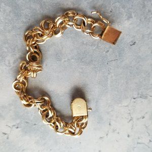 12K Gold Filled Double Link Bracelet